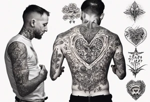 man getting a tattoo on his heart tattoo idea