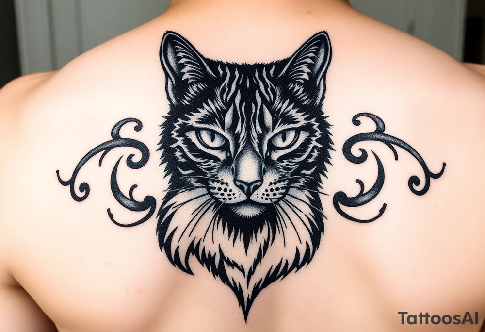 Black Cat tattoo idea