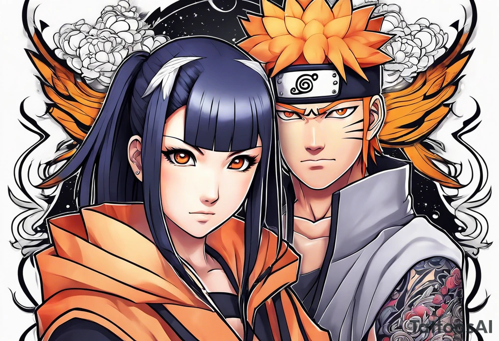Hinata and hanabi from Naruto tattoo idea