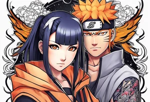 Hinata and hanabi from Naruto tattoo idea