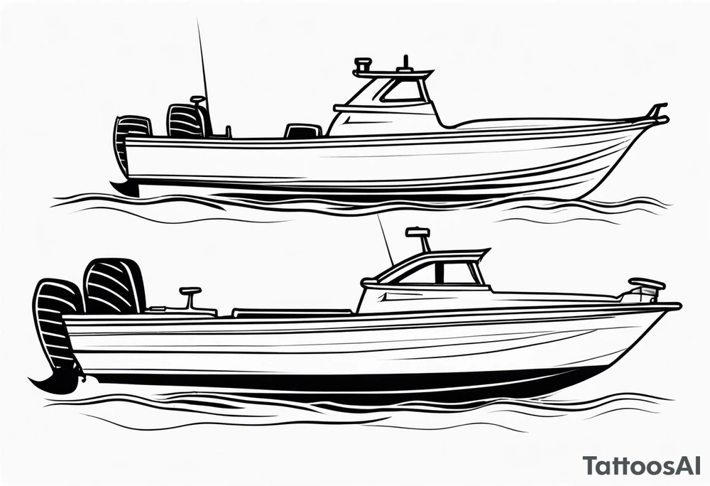 tiller steer speedboats, hooks, mates tattoo idea