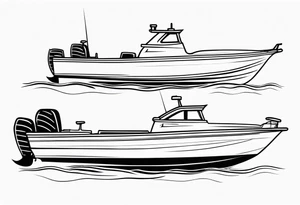 tiller steer speedboats, hooks, mates tattoo idea