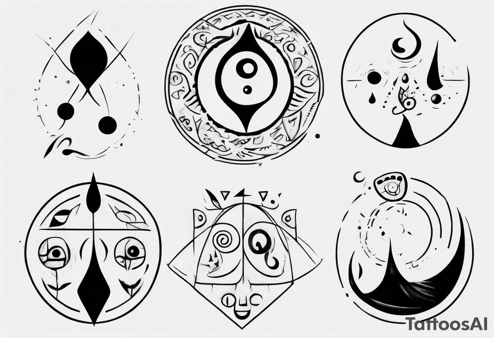The four elements tattoo idea