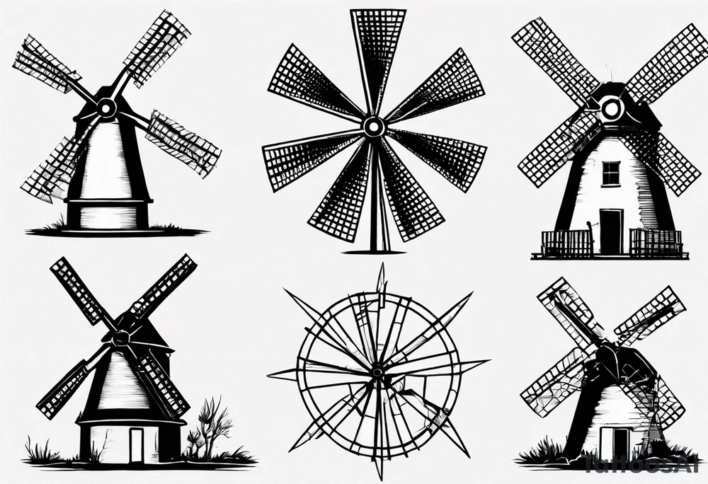 The mathematical dutch windmill graph from graph theory that is cute tattoo idea