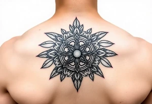 Polynesian shield small neurodiversity tattoo idea