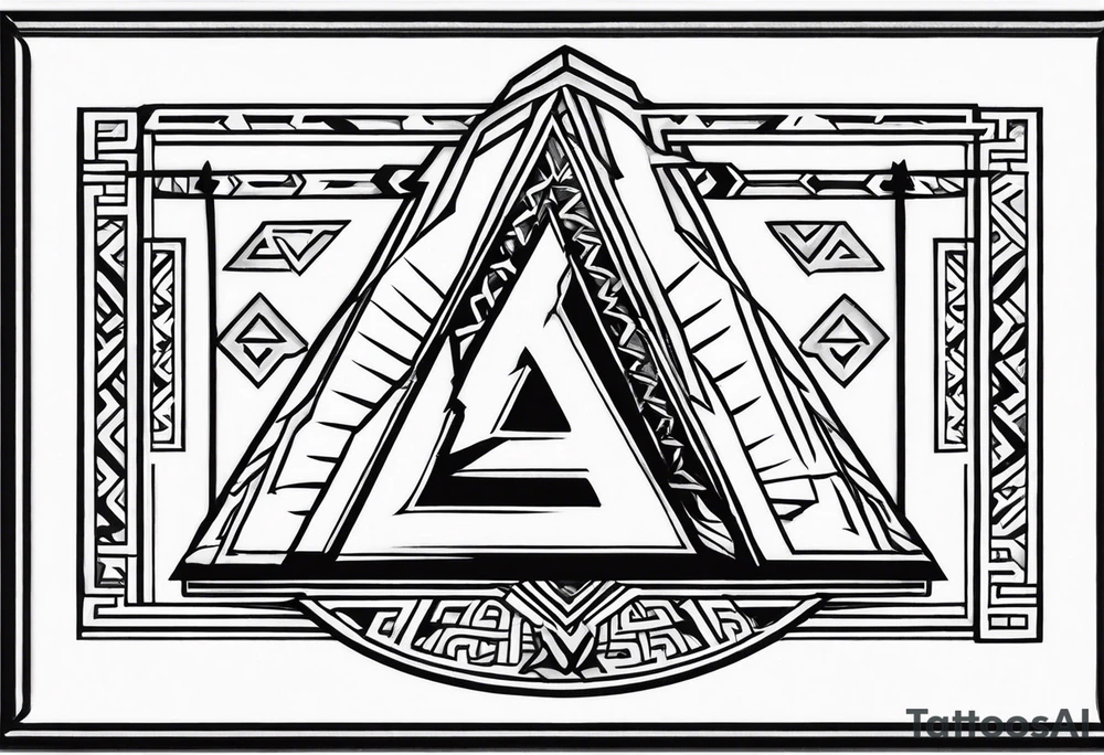 Valhalla sword steps valknut tattoo idea