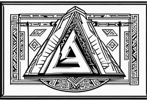 Valhalla sword steps valknut tattoo idea