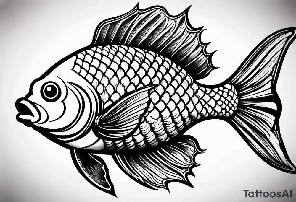 pretty fish tattoo idea
