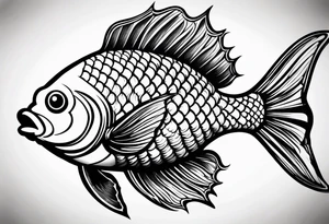 pretty fish tattoo idea