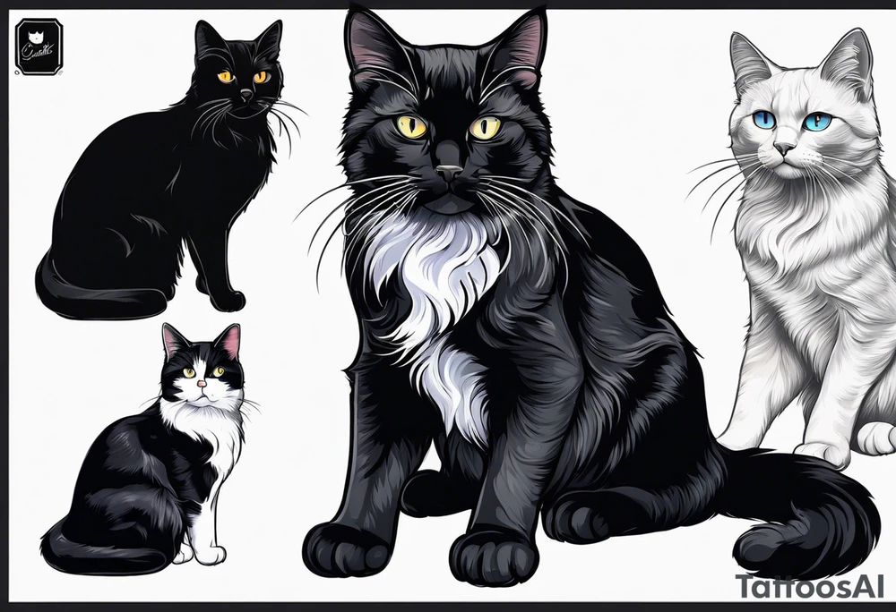 Inside arm above wrist cat tattoo black cat tattoo idea
