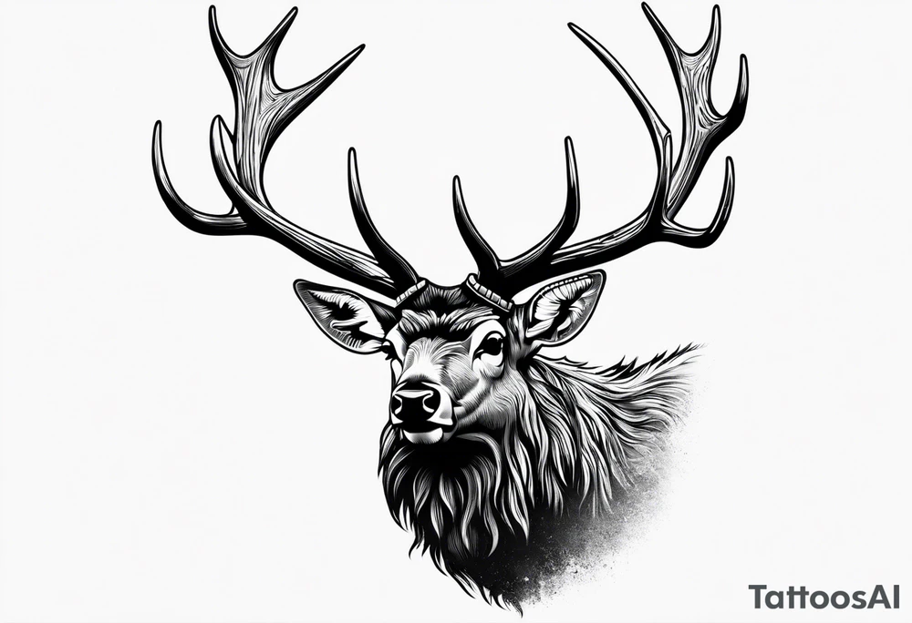 Elk Bugle tattoo idea