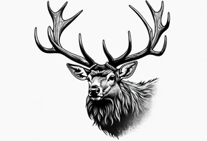 Elk Bugle tattoo idea