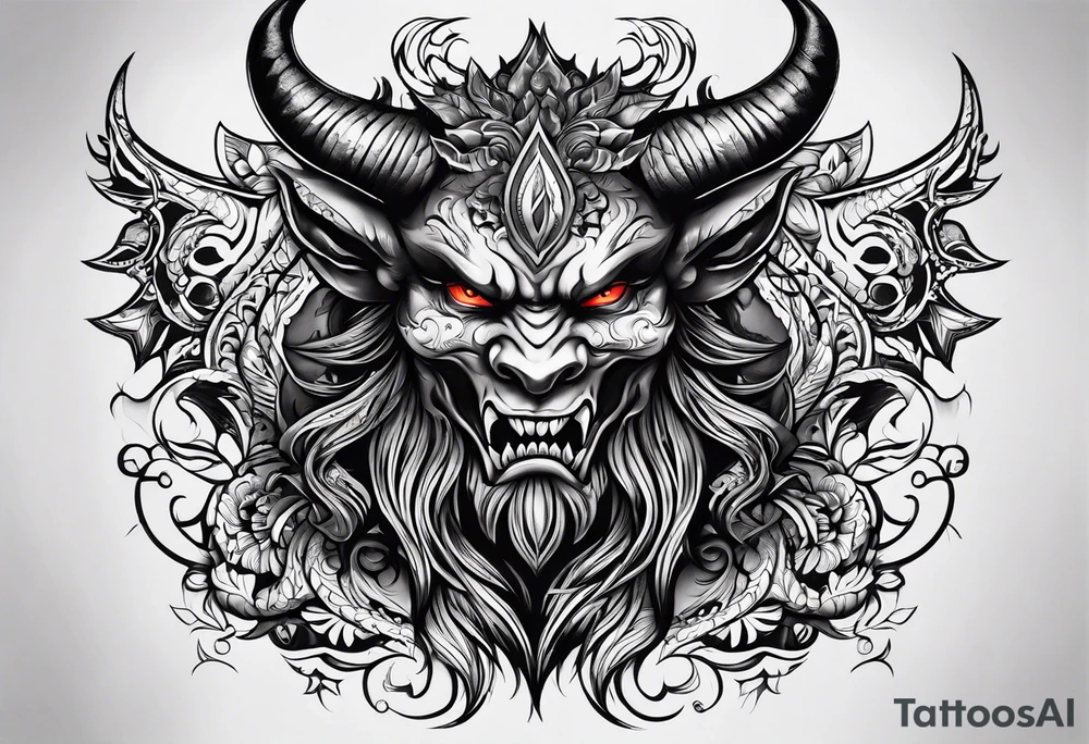 Demon stealing my soul tattoo idea
