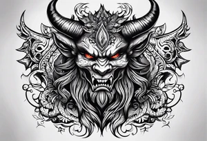 Demon stealing my soul tattoo idea