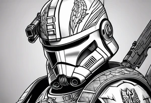 Captain Rex, Pistols drawn, Phoenix Squadron Helmet tattoo idea