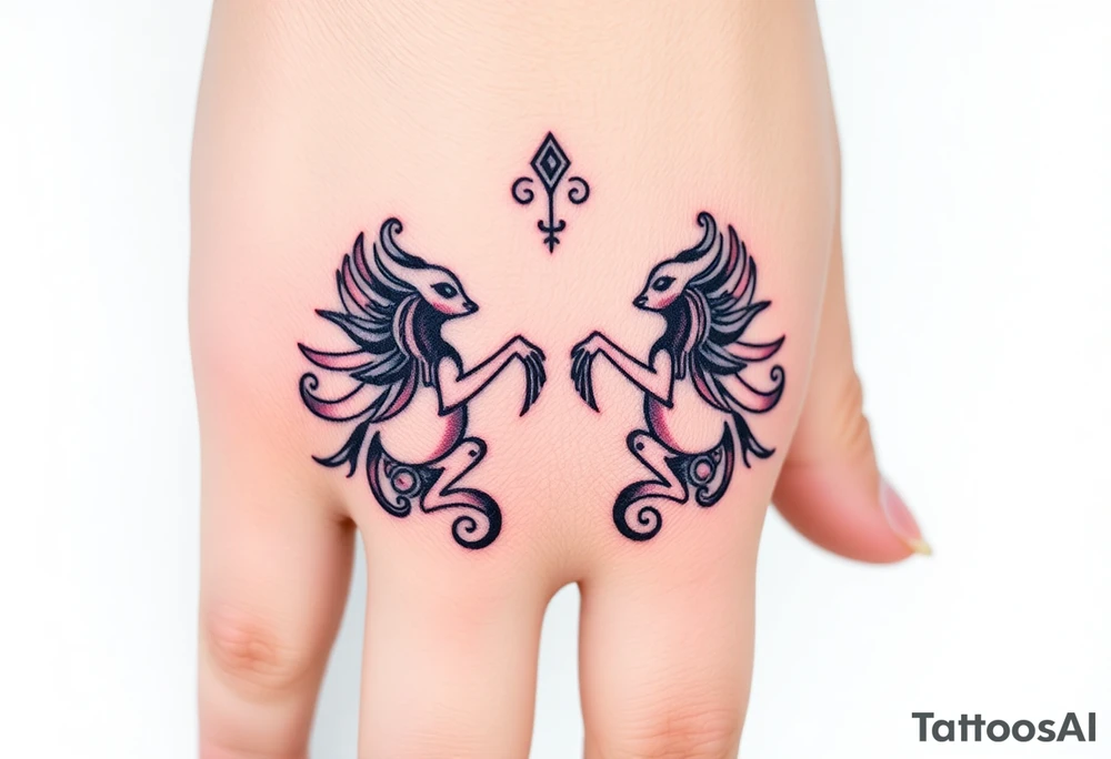 Asian, Gemini, twins tattoo idea
