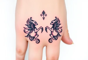 Asian, Gemini, twins tattoo idea