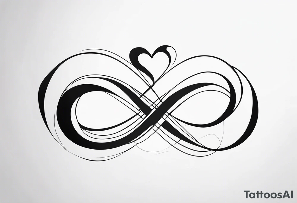 infinity love tattoo idea