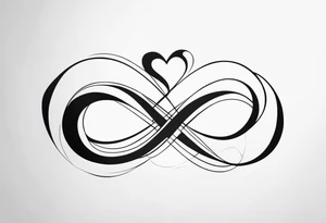 infinity love tattoo idea