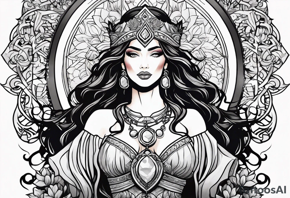 Justicia Goddess . tattoo idea