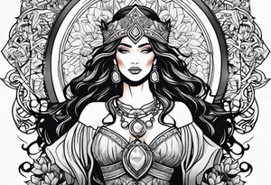 Justicia Goddess . tattoo idea