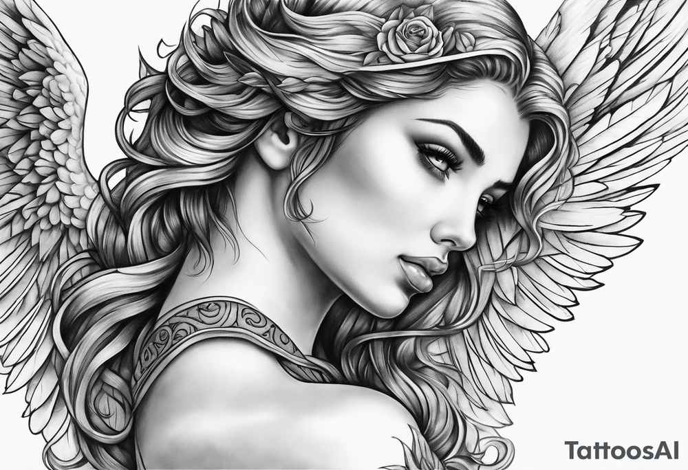 Angel remember love tattoo idea
