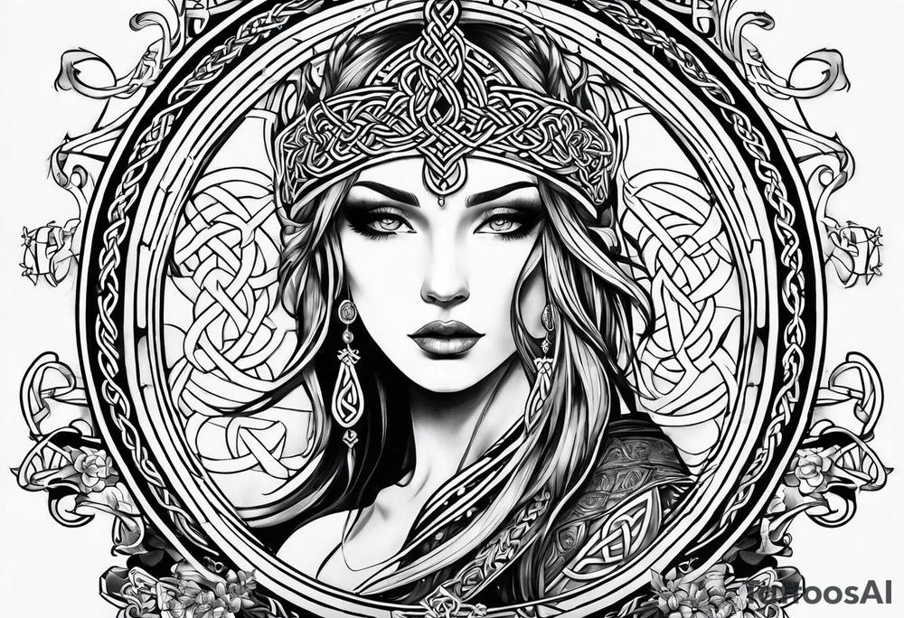 celtic ailm tattoo idea