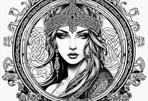celtic ailm tattoo idea