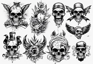 ganster tattoo for back tattoo idea