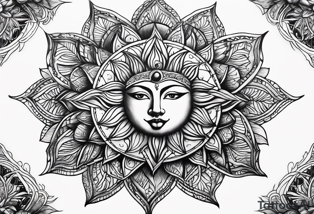 Sun tattoo idea