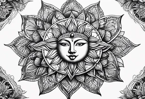 Sun tattoo idea