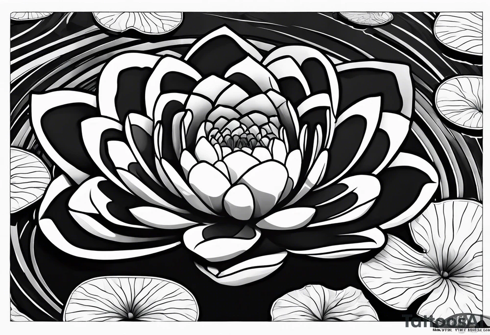 Water Lilly pad tattoo idea
