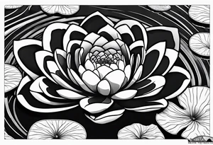 Water Lilly pad tattoo idea