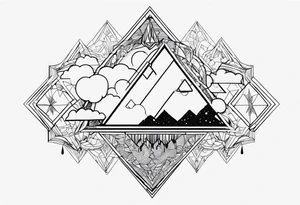Make me a tattoo that says snvckz the jeweler with clouds and drippy diamonds tattoo idea
