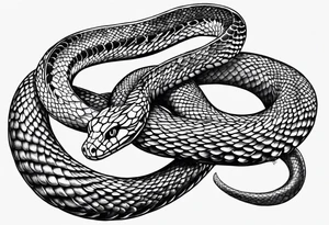 realistic snakec tattoo tattoo idea