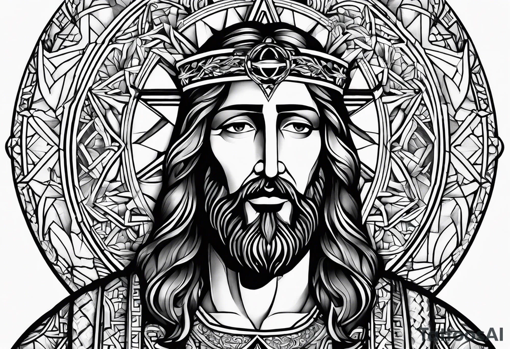 jesus tattoo idea
