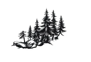 Coniferouse formstabil silhouette forearm tattoo tattoo idea