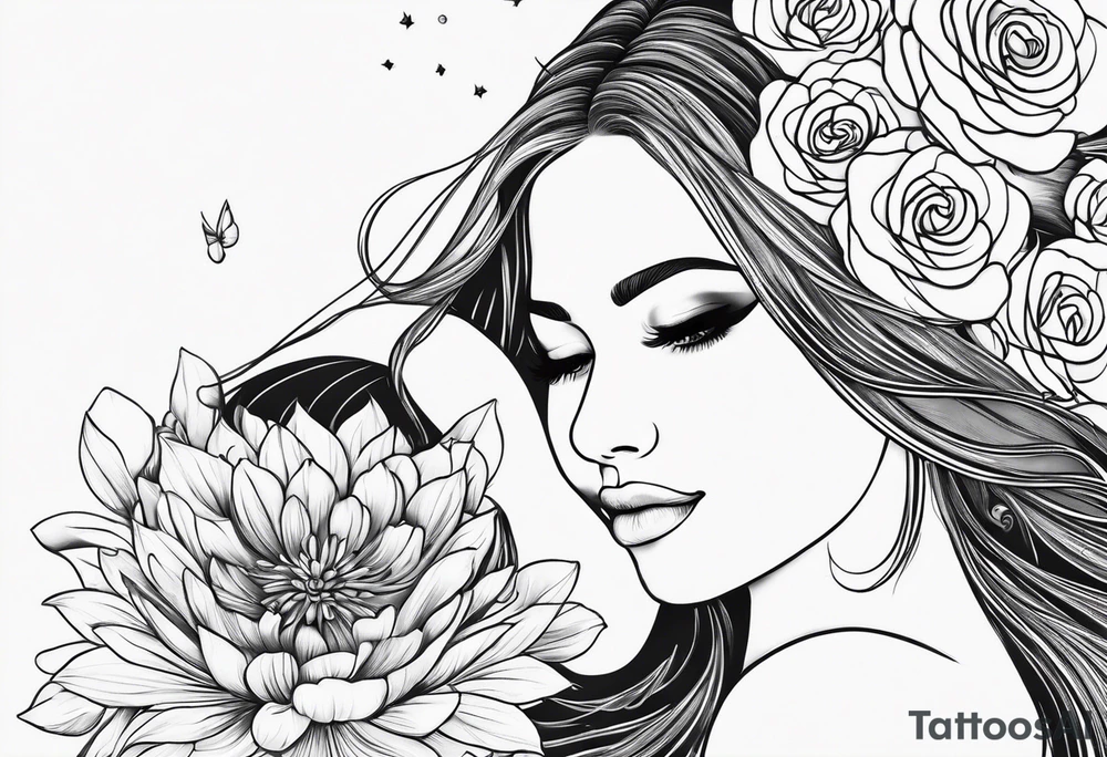 mom and child tattoo idea