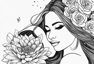 mom and child tattoo idea