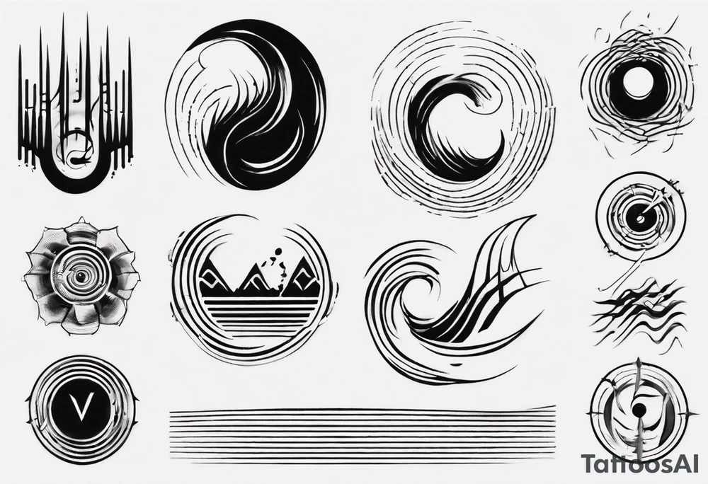 God, soundwaves, music tattoo idea
