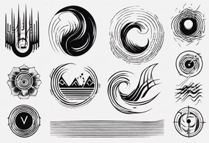 God, soundwaves, music tattoo idea