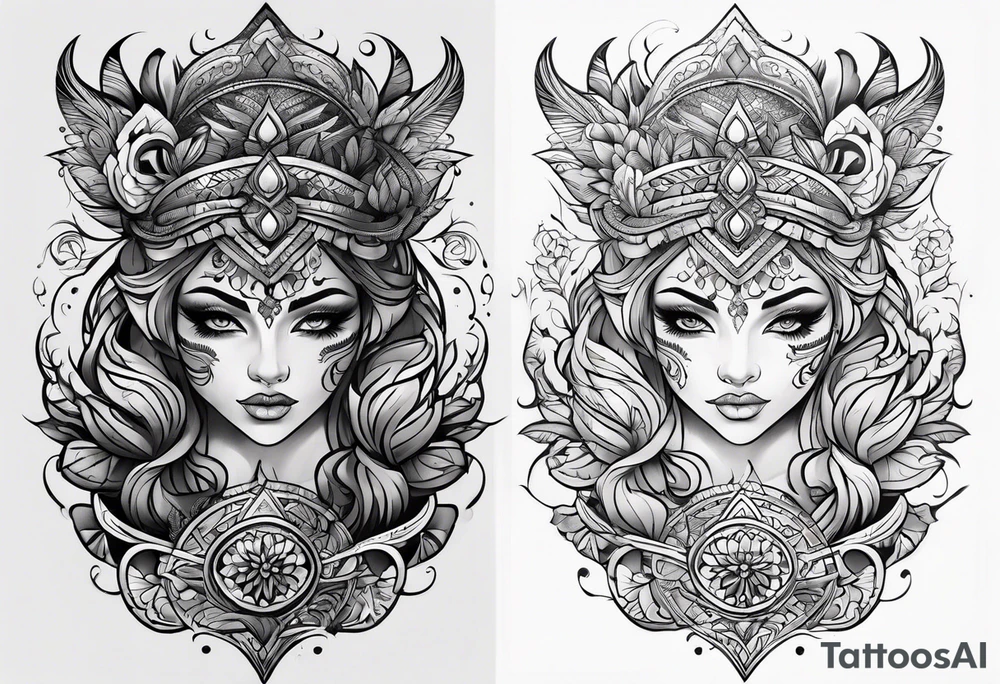 Végétale arm tattoo idea