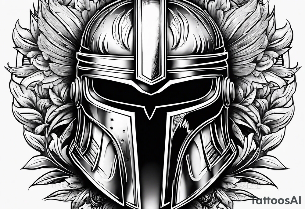 If you’re going thru hell keep going wrapped around a spartan helmet. tattoo idea