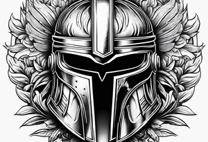 If you’re going thru hell keep going wrapped around a spartan helmet. tattoo idea