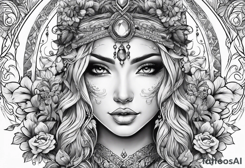cute fine line tattoo idea