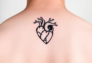 medieval heart woodcut tattoo idea