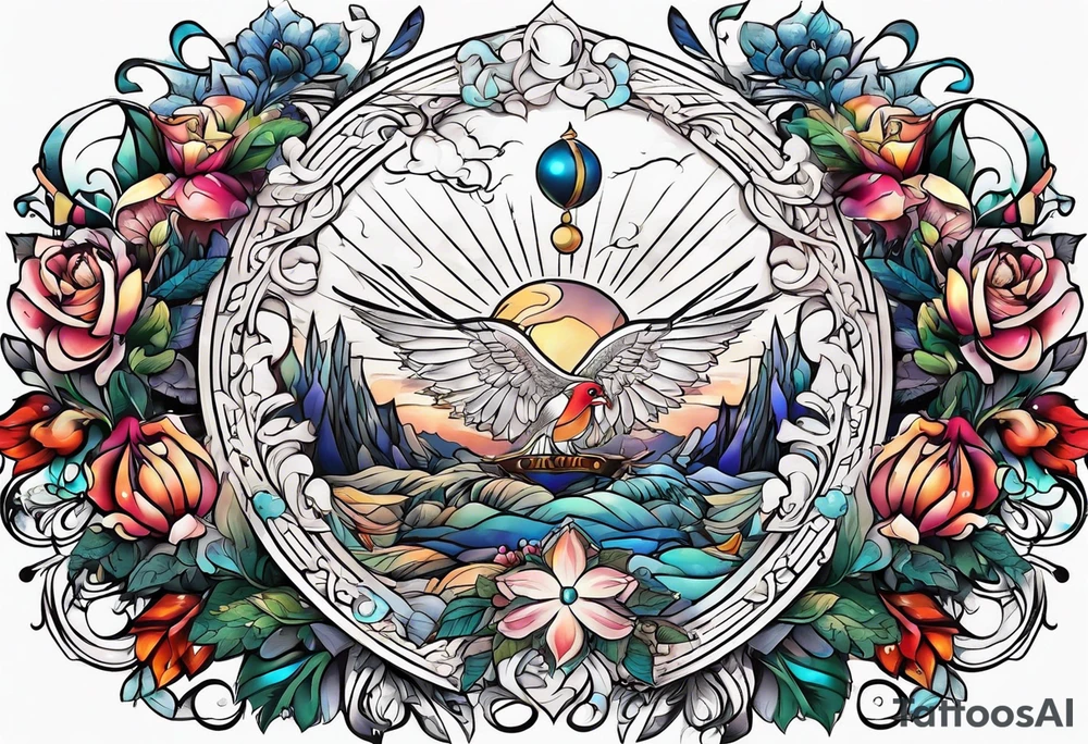 Fine line initials MKM tattoo idea