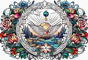 Fine line initials MKM tattoo idea