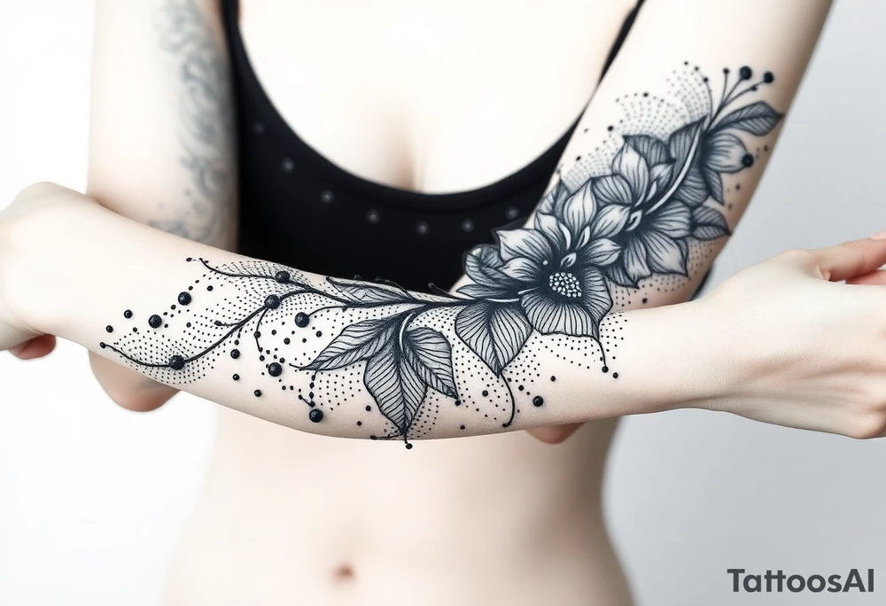 Размытые линии, мистика tattoo idea