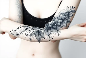 Размытые линии, мистика tattoo idea